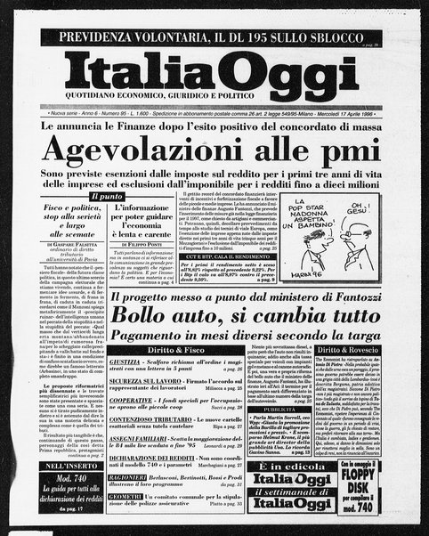 Italia oggi : quotidiano di economia finanza e politica